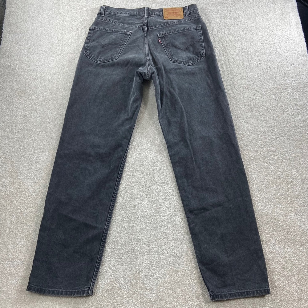 Vtg 1989 Levi's 550 Jeans Men 34x34 (Meas 33x32) Black Relaxed Fit Tapered Leg